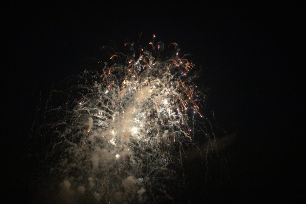 Fireworks in the sky